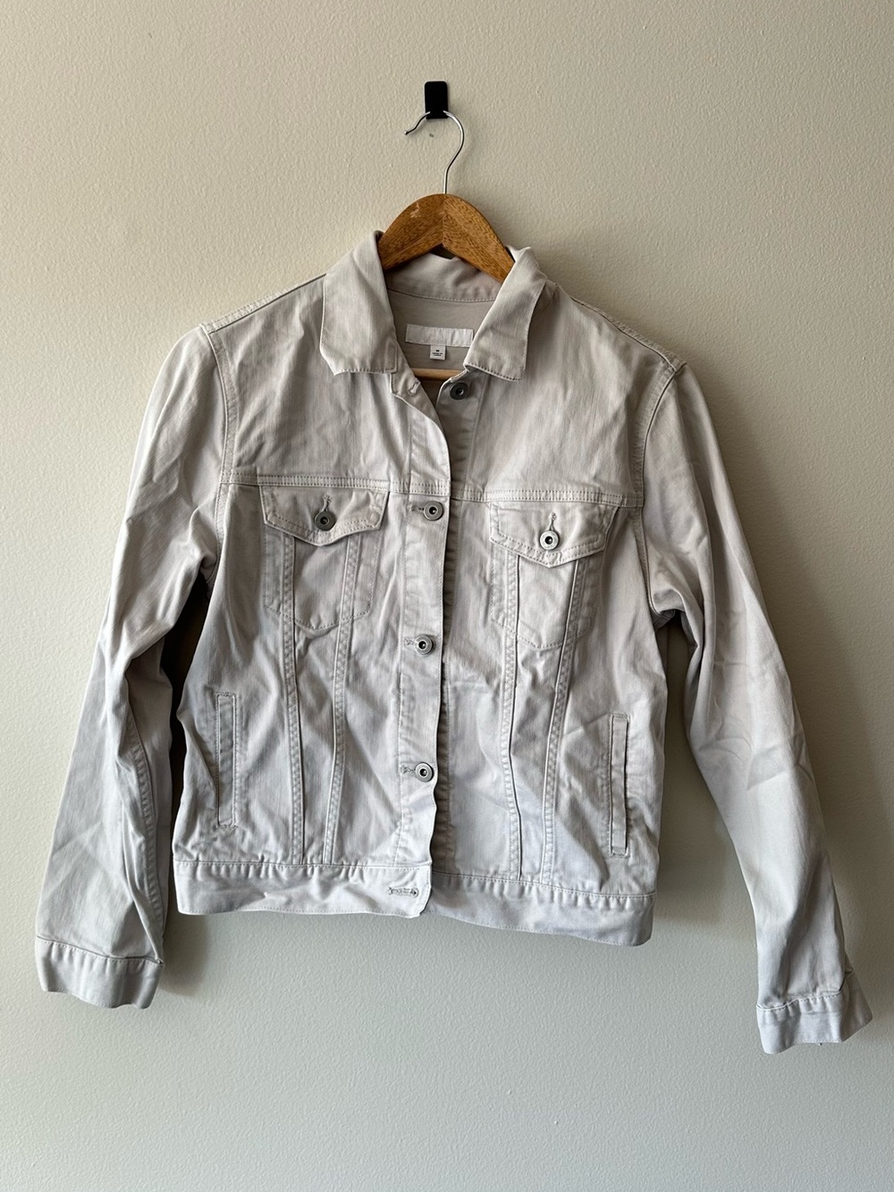 Uniqlo Denim Jacket - Grey/Beige Size M